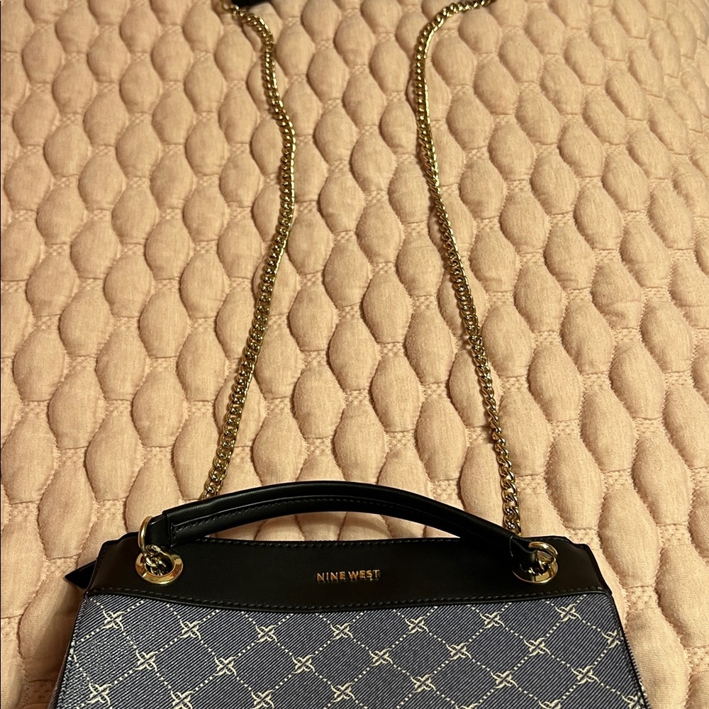 NINE WEST Ellie a List Crossbody Denim Logo - Picture 8 of 13